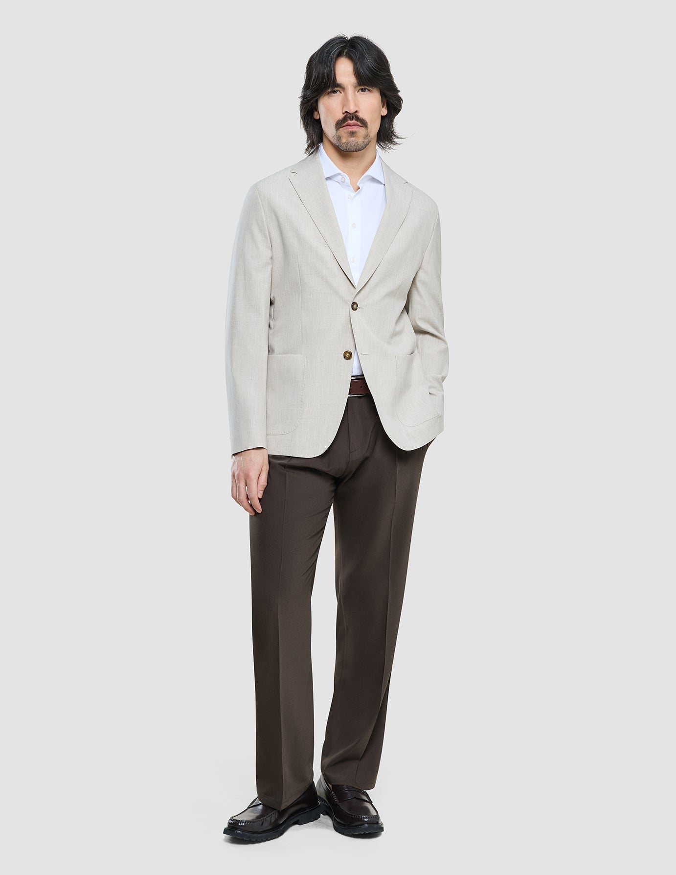 Tech Linen Blazer Sandshell